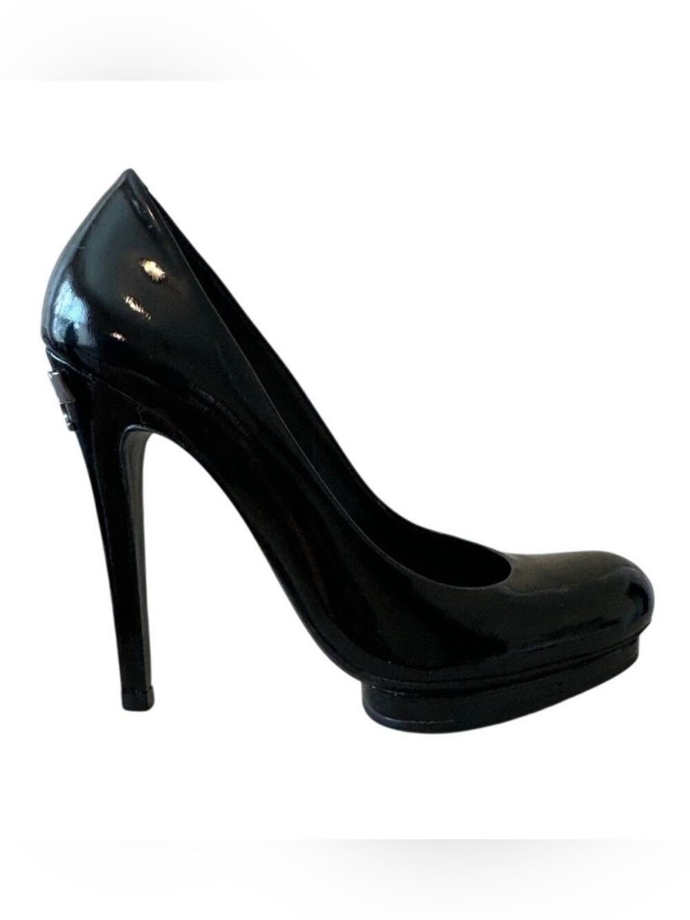 Tory‎ Burch Jude Black Patent Platform Pumps Size 7.5